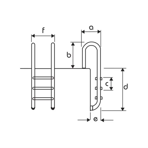 3 Treden Muur Ladder – Zwemco.be