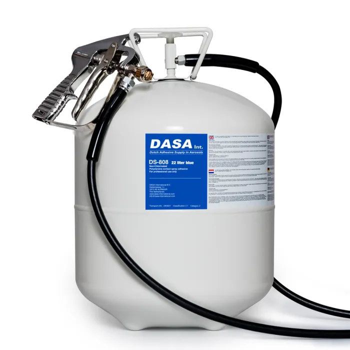 Dasa 808 Superlijm voor isolatie/vilt - Bidon 22 liter, inclusief lijmpistool en slang – Zwemco.be