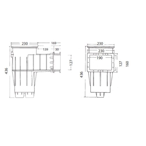 Hayward Kleine Skimmer Linerbaden Antraciet (3111DGR) – Zwemco.be