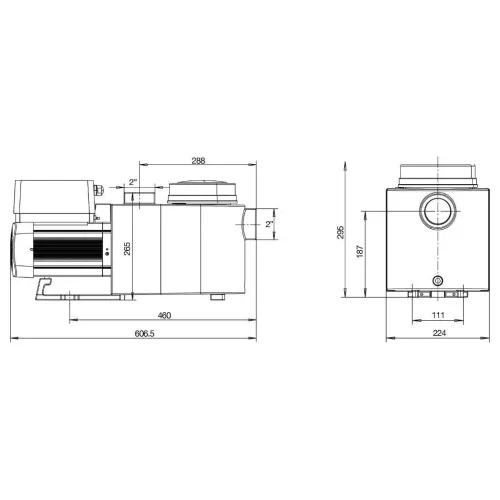 InverPro IP40 Regelbare Snelheidspomp (tot 40 m³/h) – Zwemco.be