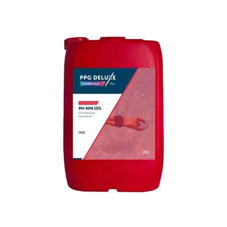 PPG Deluxe Vloeibare pH-min Zwavelzuur 15% 20L – Zwemco.be