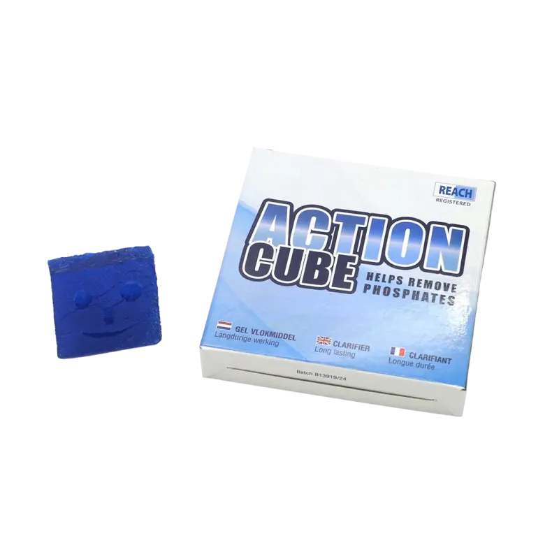 Action Cube Vlokmiddel Gelblokjes (4 stuks) – Zwemco.be
