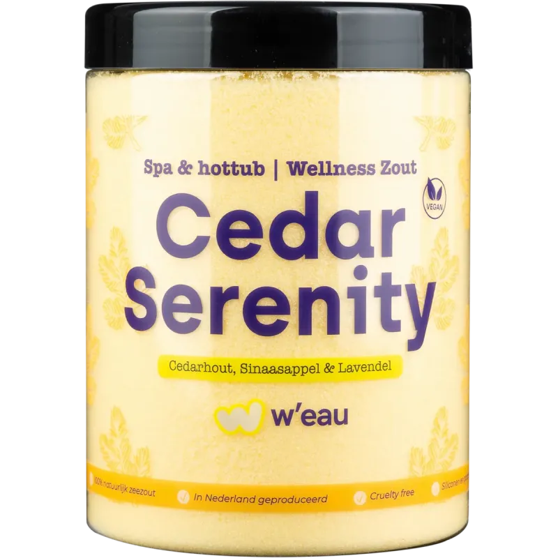 W'eau badzout - Cedar Serenity - 1250 gram – Zwemco.be