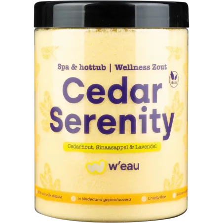 W'eau badzout - Cedar Serenity - 1250 gram – Zwemco.be