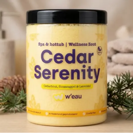 W'eau badzout - Cedar Serenity - 1250 gram – Zwemco.be