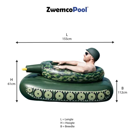 Opblaasbare tank met waterkanon – Zwemco.be