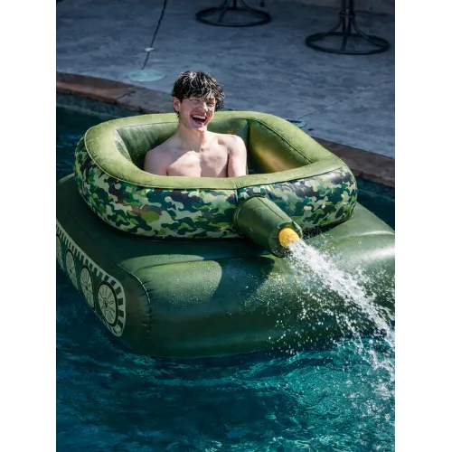 Opblaasbare tank met waterkanon – Zwemco.be