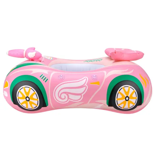Opblaasbare Raceauto - Met Waterpistool - Roze – Zwemco.be