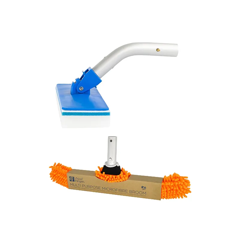 Complete zwembad reinigingsset – Pool’Gom XL + Aquafingers microvezelborstel – Zwemco.be