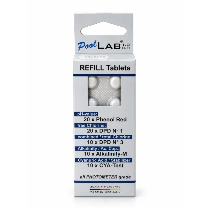 Navulset tabletten voor PoolLab 1.0/2.0 fotometer – Zwemco.be